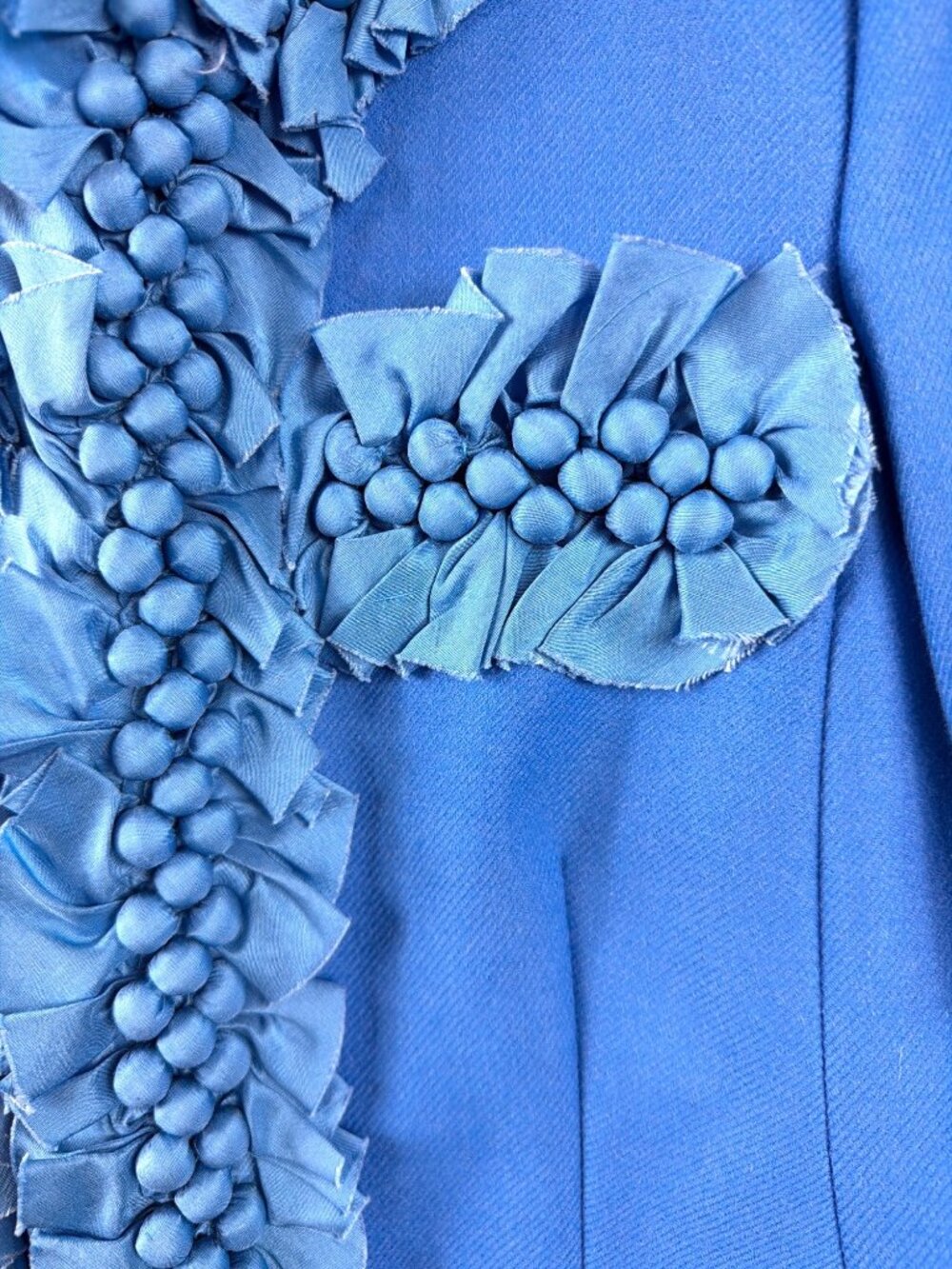 J.Crew Blue Wool Embellished Cropped Blazer Jacket Size 10 - Picture 5 of 16
